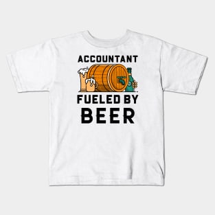 Accountant fueled By Beer Kids T-Shirt